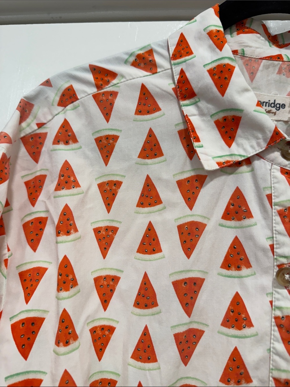 Maeve watermelon print tiered collar Blouse small - Picture 4 of 11